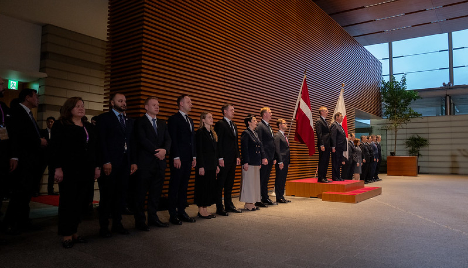 Latvijas delegācija Japānā