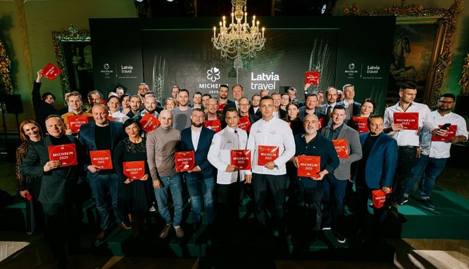 Michelin apbalvošanas ceremonijas 2025 dalībnieku kopbilde